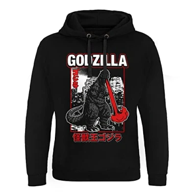 Image of Godzilla Officially Licensed Atomic Breath Epic Hoodie (Black), Medium