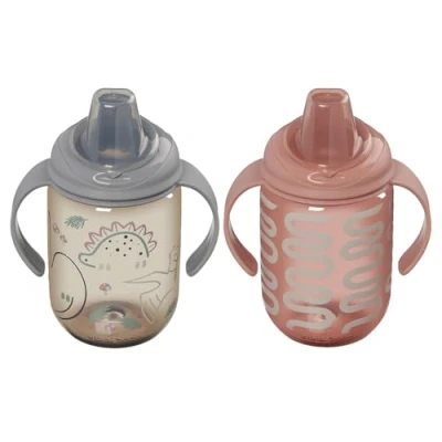 Image of Vital Baby Hydrate Easy Sipper Cup 350ml 2pk, Non Spill, BPA Free, EarthSmart Biodegradable, Clean &amp; Dishwasher Safe, 6m+ Toddler Friendly Reusable Sippy