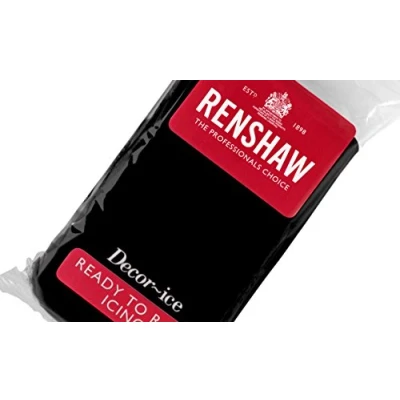 Image of Renshaw Decor Ice Ready To Roll Icing Jet Black (2.5kg)