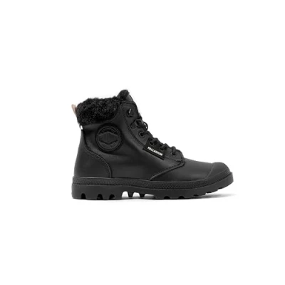 Image of Palladium Women&#039;s Pampa Ankle Boot, Black, 3.5 UK