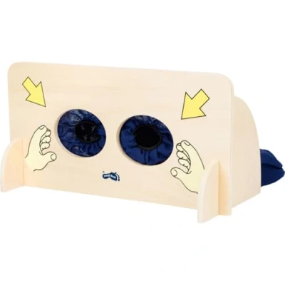 Image of small foot 6570 Sensual game &quot;Feel wall&quot; made of wood, educational to feel objects, from 3 years on