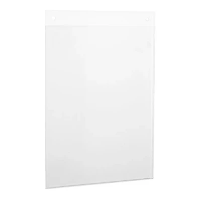 Image of VITAdisplays DIN A5 poster holder, holder as advertising display hanging in portrait format with holes made of original Plexiglas a transparent information sign