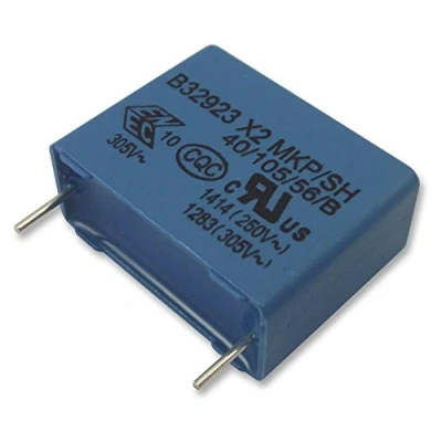 Image of EPCOS CAPACITOR, CLASS X2, 0.47UF, 305VAC FILM CAPACITORS NOISE SUPPRESSION/SAFETY 5 X QTY B32923C3474M
