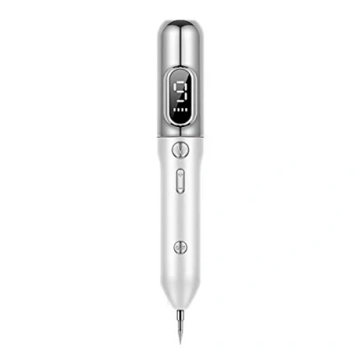 Image of 9 Level Laser Plasma Pen Mole Removal Dark Spot Remover, LCD Skin Care Point Wart Tag Tattoo Tool Beauty,Silver