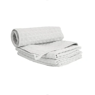 Image of watchget Barista Micro Cloth 4 Pack Microfiber Cleaning Towels Coffee Accessories for Espresso Machine, Steam Wand, Countertop, Kitchen Dish Waffle Weave Light Grey(12&quot;x12&quot;)