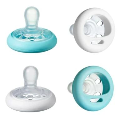 Image of Tommee Tippee Breast Like Pacifier, Skin Texture, Symmetrical Design, BPA Free Binkies, 0 6m, 4 Count