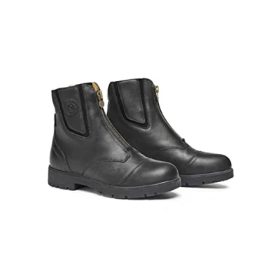 Image of Mountain Horse Womens Wild River Zipped Paddock Boots Black Waterproof Sprayproof Footwear Size 40