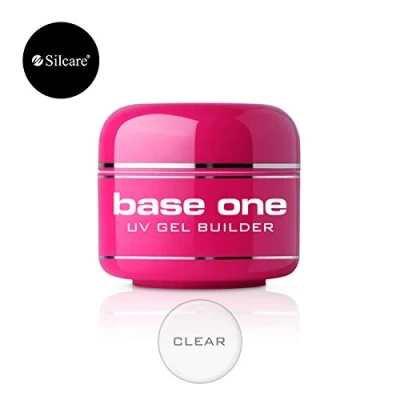 Image of Base One Clear 50g UV LED Gel Nails Builder Acid Free File Off Silcare
