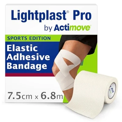 Image of Lightplast Pro by Actimove Sports Edition EAB Tape with Light to Medium Support for Joints, 7.5 cm x 6.8 m, White, 1 Roll
