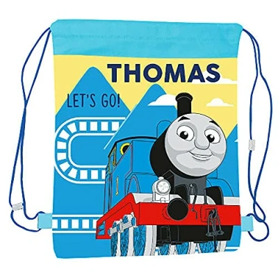 Image of Thomas Children&#039;s Character Pull String School Gym Shoe Swim P.E. Bag