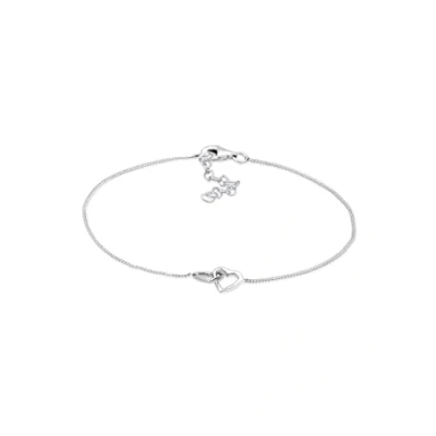 Image of Elli Bracelet Women Heart Love Intertwined in 925 Sterling Silver
