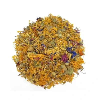 Image of Bunny Bistro Flower Mix 100% Natural Treat for Rabbits, Guinea Pigs &amp; Small Animals (100g)