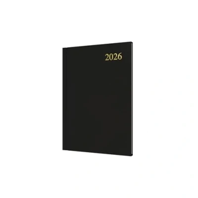 Image of Collins Essential 2026 12 Month Calendar Year Planner, Week To View Diary, A5 Hard Cover Black (ESSA53.99 26)