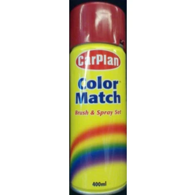Image of Red 400ml Spray Paint With Touch In Brush