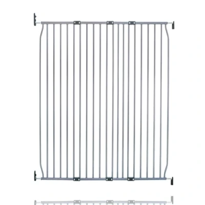 Image of Safetots Extra Tall Eco Screw Fit Baby Gate, Grey, 120cm 130cm, Gate 100cm in Height, Stair for Baby, Fitted Safety Easy Installation
