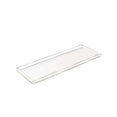 Image of RUSSELL+HAZEL Acrylic Bloc Narrow Accessory Tray, Clear, 4.5 x 12.2 .5 (31381)