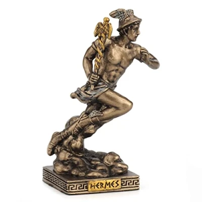 Image of Veronese Design Greek Gods Miniature Figurine (Hermes, Bronze)