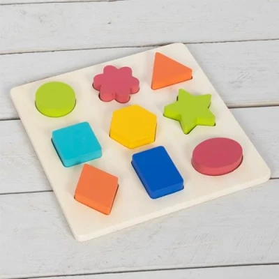 Image of Lesser &amp; Pavey Lets Learn Puzzle For Kids and Adults Creative Board Games Gift Children Friends Ideal Learning Resources Game Let&#039;s Shape