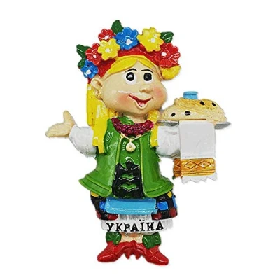 Image of 3D Ukraine Fridge Magnet Travel Souvenir Gift Collection Home &amp; Kitchen Decoration Magnetic Sticker Refrigerator