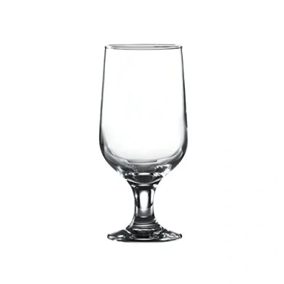 Image of Genware NEV BLK574 Belek Stemmed Beer Glass, 38.5 cl/13.5 oz. (Pack of 6)