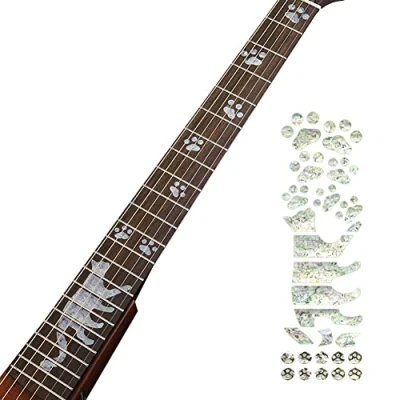 Image of Guitar Fretboard Markers Stickers Electric Decals Ultra Thin Decoration