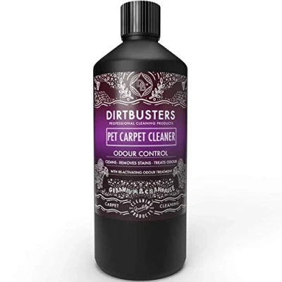 Image of Dirtbusters Pet Carpet Cleaner Shampoo, Cleaning Solution For Odour, Urine &amp; Stains, Geranium Chamomile (1L)
