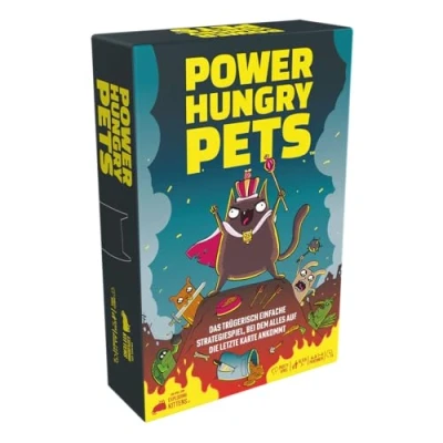 Image of Exploding Kittens, Power Hungry Pets Party Game, Card 2 6 Players, from 7+ Years, 15 Minutes, German, Multicoloured, Colourful