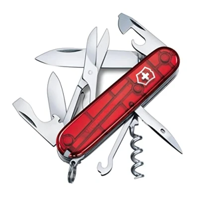 Image of Victorinox Climber Swiss Army Pocket Knife, Medium, Multi Tool, 14 Functions, Blade, Bottle Opener, Camouflage