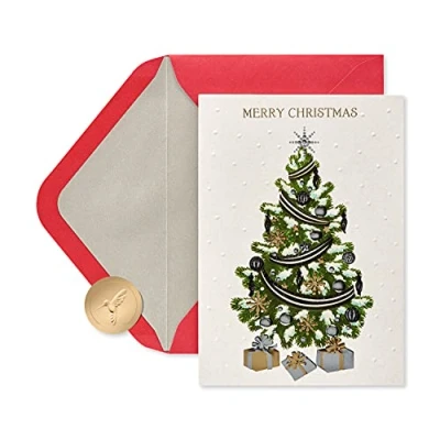 Image of Papyrus Christmas Cards Boxed with Envelopes, Splendor of the Season, Tree (12 Count)