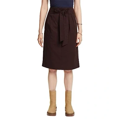 Image of ESPRIT Women&#039;s 073eo1d302 Skirt, Dunkelbraun, 10