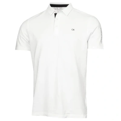 Image of Calvin Klein Mens Uni Golf Polo Shirt White XXXL