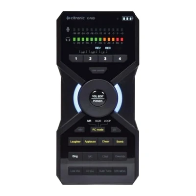 Image of Citronic Portable Audio Interface &amp; Microphone Processor for Podcasting Recording Sessions