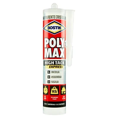 Image of Bostik Poly Max High Tack Express Crystal Cartridge 300g