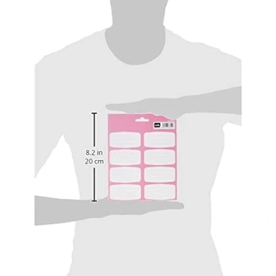 Image of Grupo Erik Pink Stickers Sticky Labels Food Self Adhesive Gift Tag School