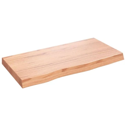 Image of vidaXL Wall Shelf Light Brown 80x40x(2 6) cm Treated Solid Wood Oak