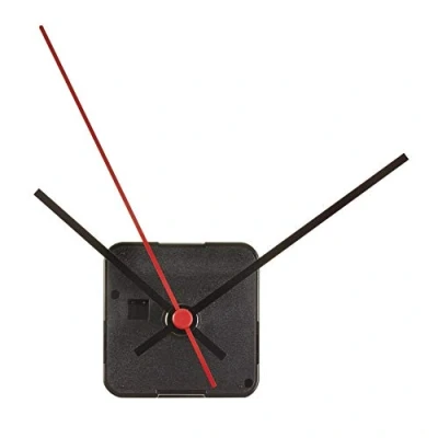 Image of TFA Dostmann 60.3061.01 Analogue Clock Movement with Silent Sweep Drive + 4 Clocksets for Crafts, Black Hands, (L) 56 x (B) 29 (H) (75) mm