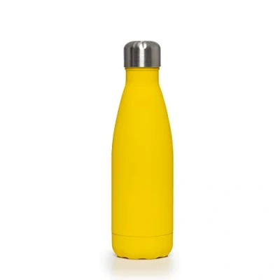 Image of festival Stainless Steel Water Bottle, 350ml Double Walled Vacuum Flask, BPA Free 12 Hours Hot&amp;Cold Sport Drink Bottle for Gym, Home, Office, Outdoor, Work (Yellow)
