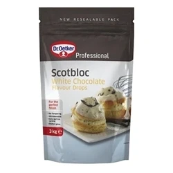 Image of Dr. Oetker Professional Scotbloc White Chocolate Flavour Drops 3kg