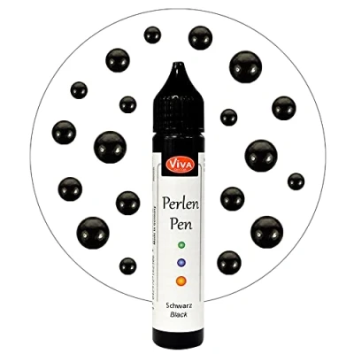 Image of Viva Decor 116280001 .8 Ounce Pearl Color Pen, Black