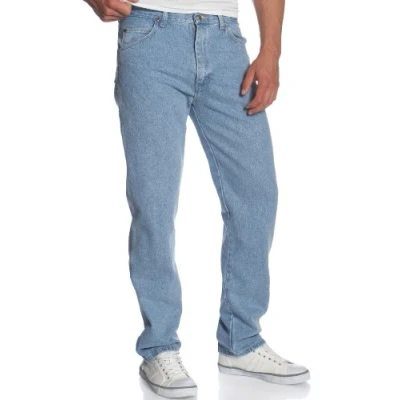 Image of Wrangler Men&#039;s Rugged Wear Classic Fit Jean, Rough Wash Indigo Denim, 36x36
