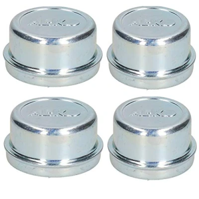 Image of 4 Pack 66mm Alko Steel Hub Cap Bearing Grease Dust Cover Trailer Caravan
