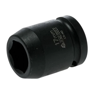 Image of Impact Socket Hexagon 6 Point 1/2in Drive 17mm