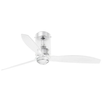 Image of Mini Tube LED Transparent Ceiling Fan with DC Motor, 3000K