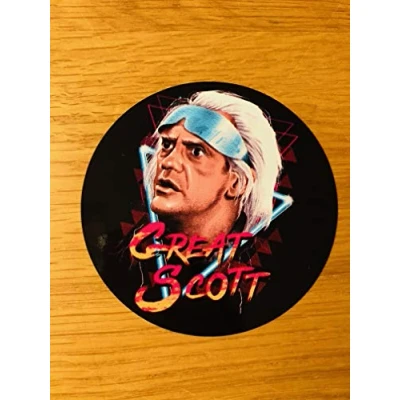 Image of Great Scott Sticker Doc Brown Back In The Future Decal Mi456