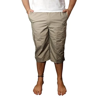 Image of i Smalls Men`s Summer Combat Cargo ¾ Trousers (3XL) Stone