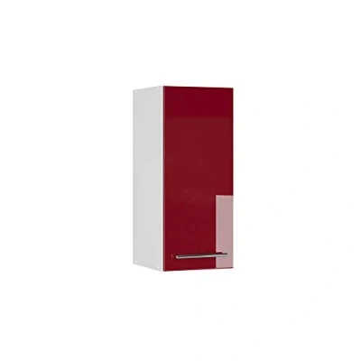 Image of Vicco Wall cabinet Fame Line, Bordeaux High Gloss/White, 30 cm