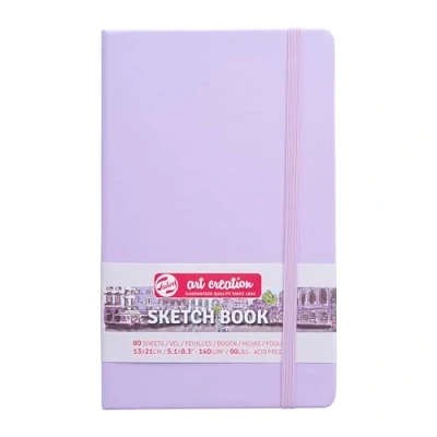 Image of Talens Art Creation Sketchbook 80 Sheets, 13 cm x 21 cm, Pastel Violet