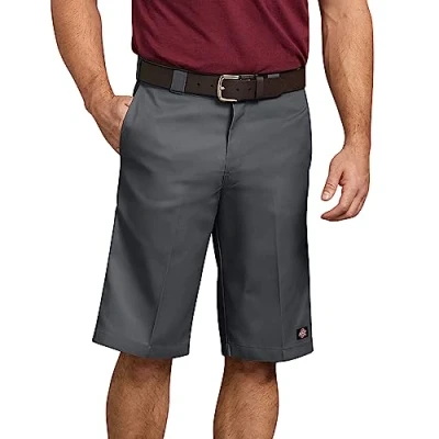 Image of Dickies Men&#039;s 13 Inch Relaxed Fit Work Short Grey 33