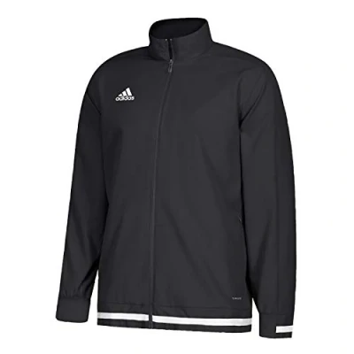 Image of Adidas Men&#039;s T19 WOV JKT M Sport Jacket, Black/White, L