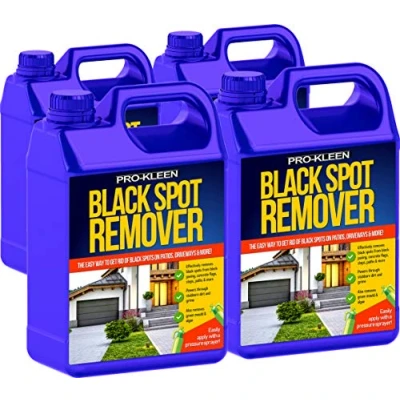 Image of Pro Kleen Powerful Black Spot Remover (20L) Removes Spots, Stains and Dirt Liquid Cleaning Solution for Grime, Use on Patios, Natural Stone, Indian Sandstone, Block Paving